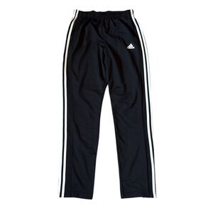 Adidas Trico Track Pants Black Ankle Zip Trefoil Stripe Drawstring CE9963 Medium